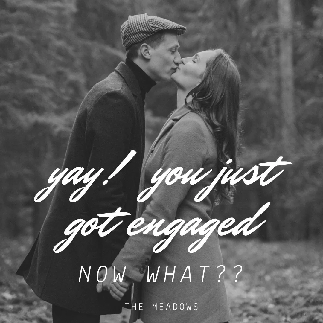 ENGAGED over the holidays?!
First of all&hellip; CONGRATULATIONS! 🎉

Before you dive into Pinterest boards, guest lists, and timelines&mdash;
pause for a moment. Breathe it in. Enjoy this season.

The joy, the surprise, the &ldquo;we&rsquo;re really