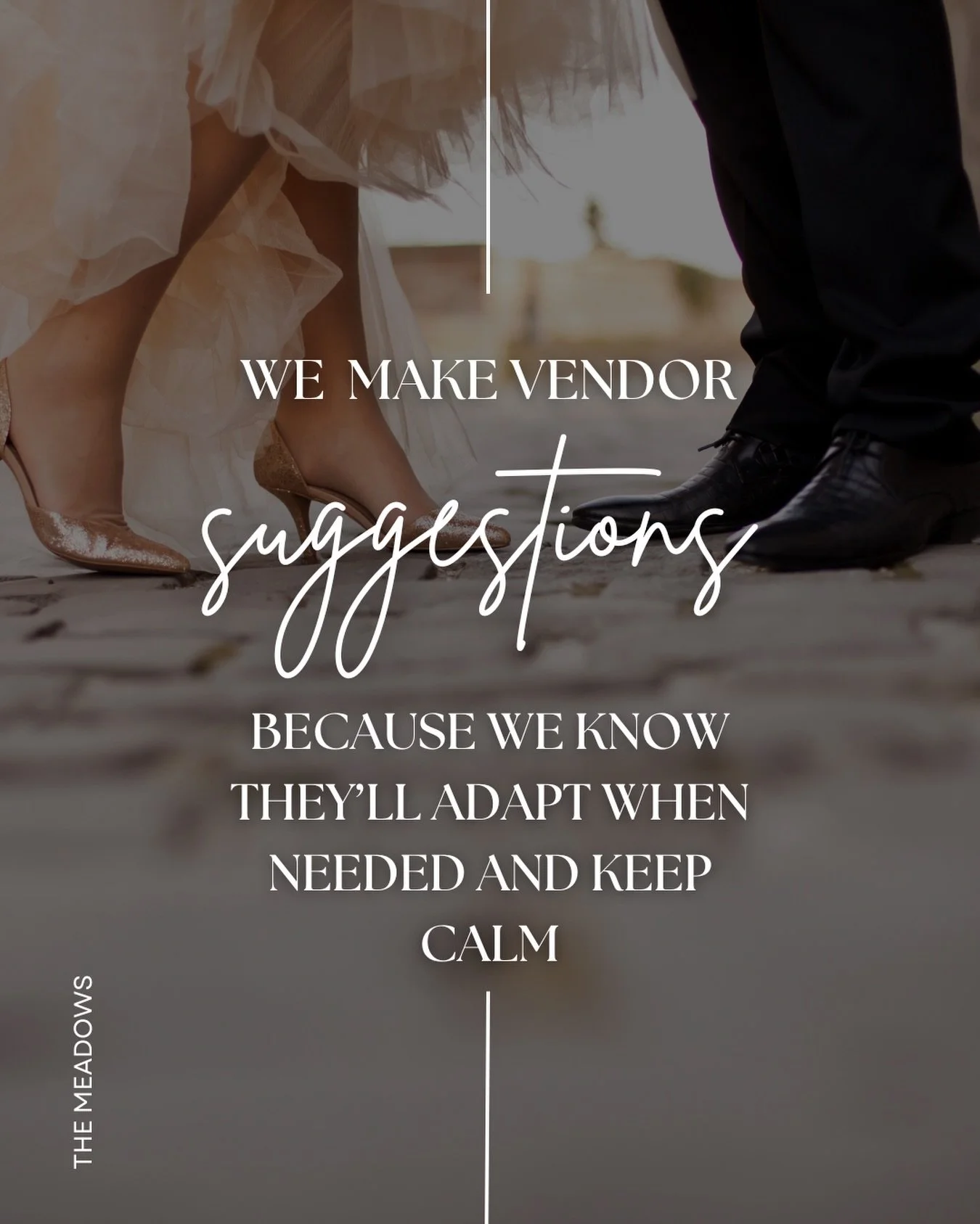 One of the things our couples love most about our venue?

✨ No restrictive vendor list.
✨ No vendor fees.

You&rsquo;re free to choose the team that feels right for you. And when you ask for recommendations, we only suggest vendors we trust&mdash;pro