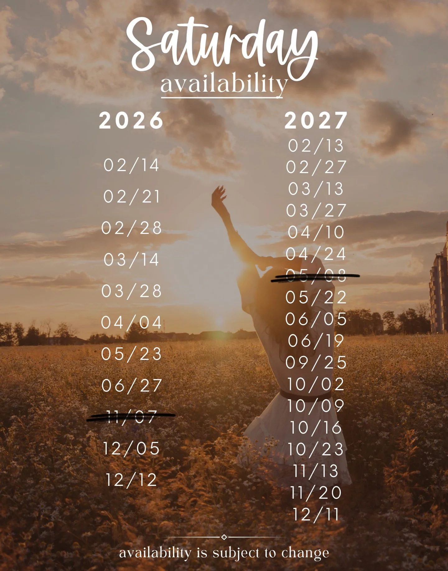 We&rsquo;ve updated our availability after last week&rsquo;s wedding expo.  If you&rsquo;re looking for a weekday elopement/ceremony, feel free to contact us by text at 9152560924 for availability.  See you soon!
#elpasoweddingplanner #elpasoweddingp