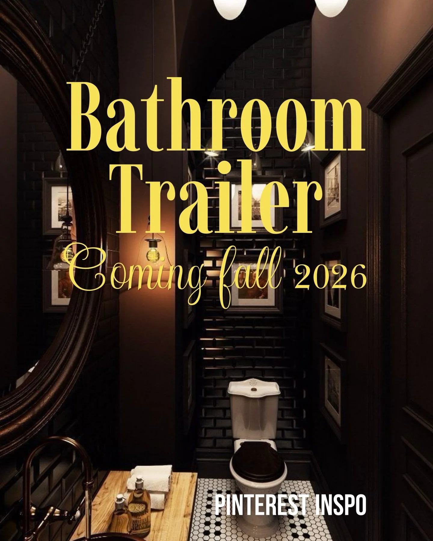 ✨ Something beautiful is coming to The Meadows&hellip;

We&rsquo;re transforming a train car into a luxury bathroom trailer for our couples and their guests, and we are so excited about the design. Think moody, elegant dark tones, brushed gold accent