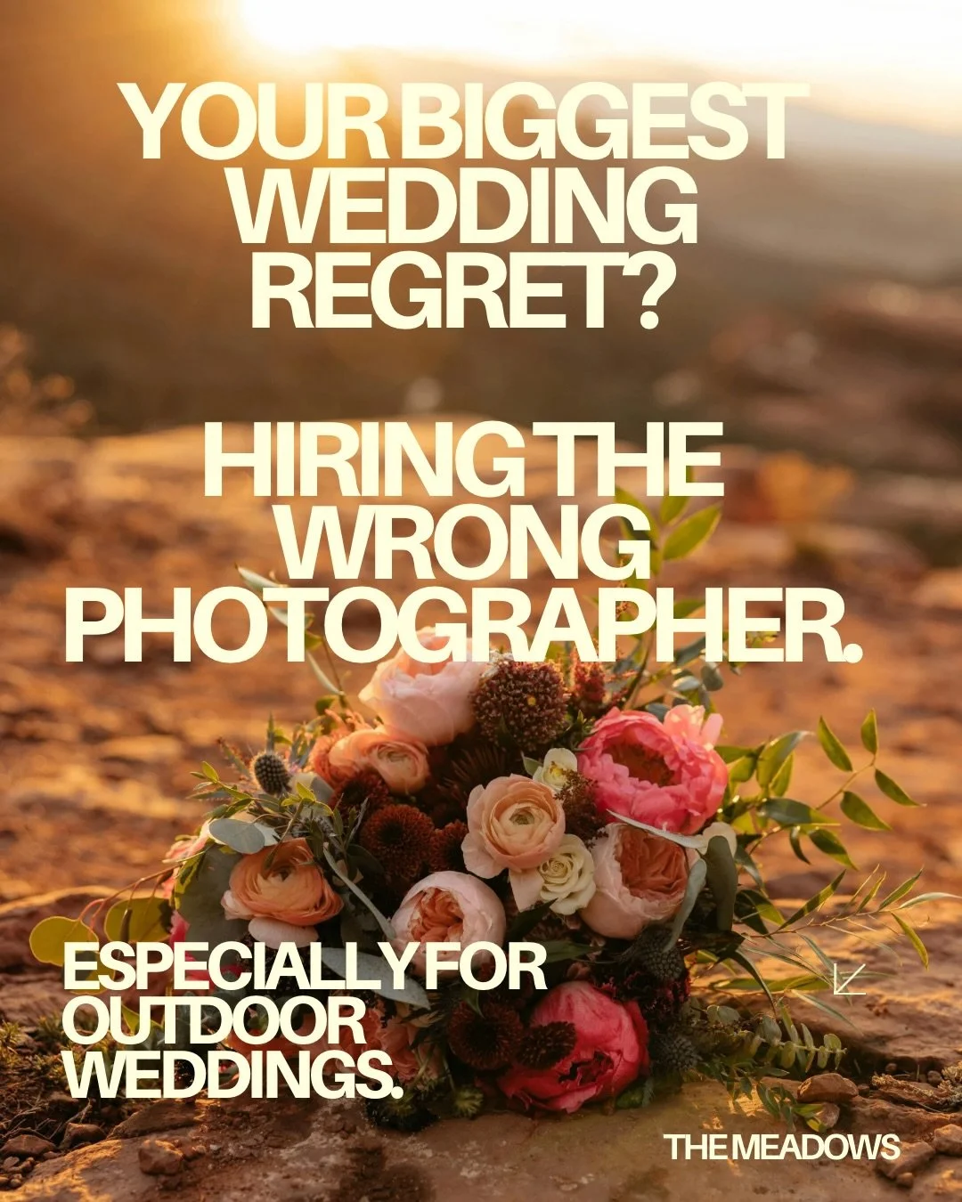 Let me say something that might save you a lot of heartbreak later&hellip;

The wrong photographer will be your biggest wedding regret.
Not the flowers. Not the cake. Not the seating chart.

And outdoor weddings? They will expose inexperience fast.

