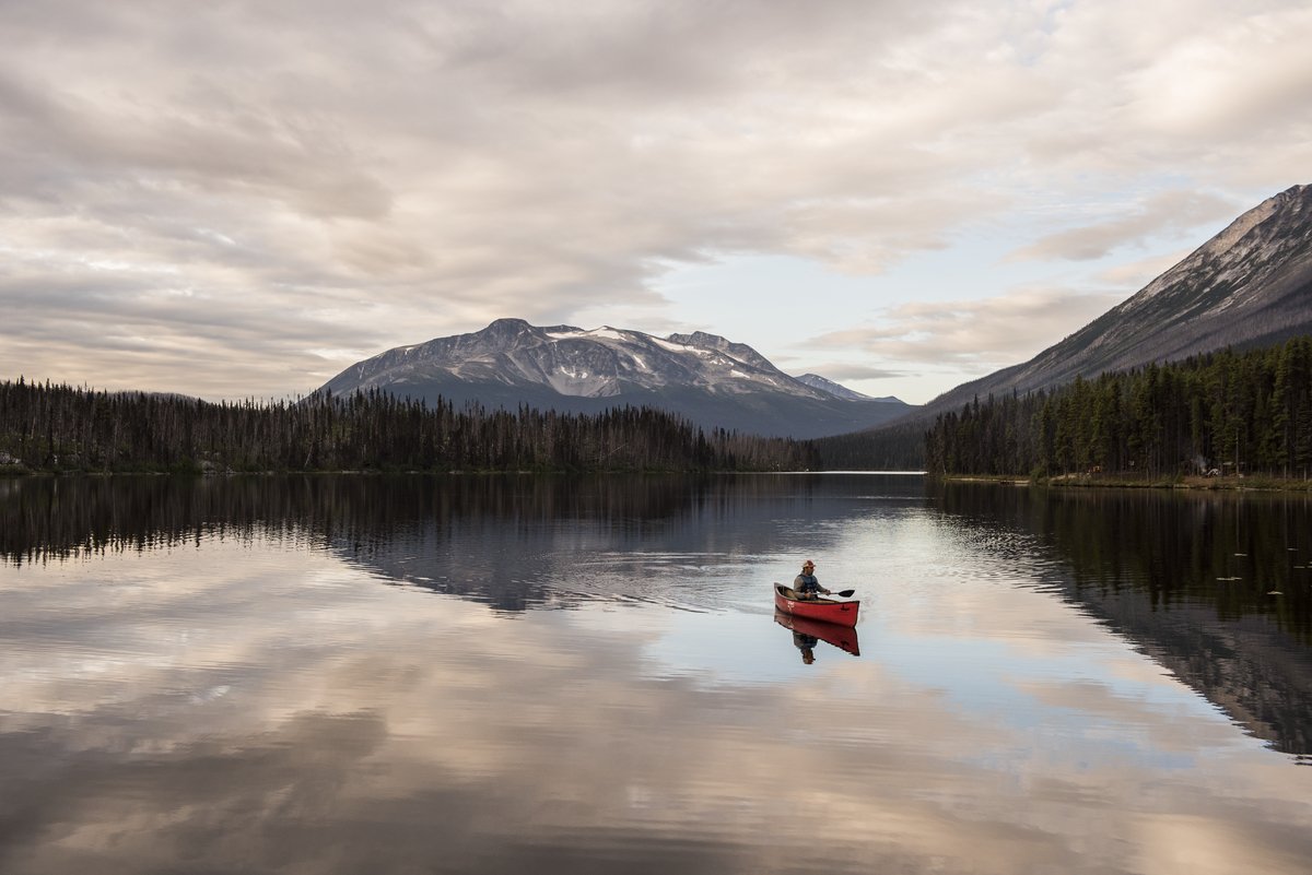 Canoeing on a Chilcotin Lake