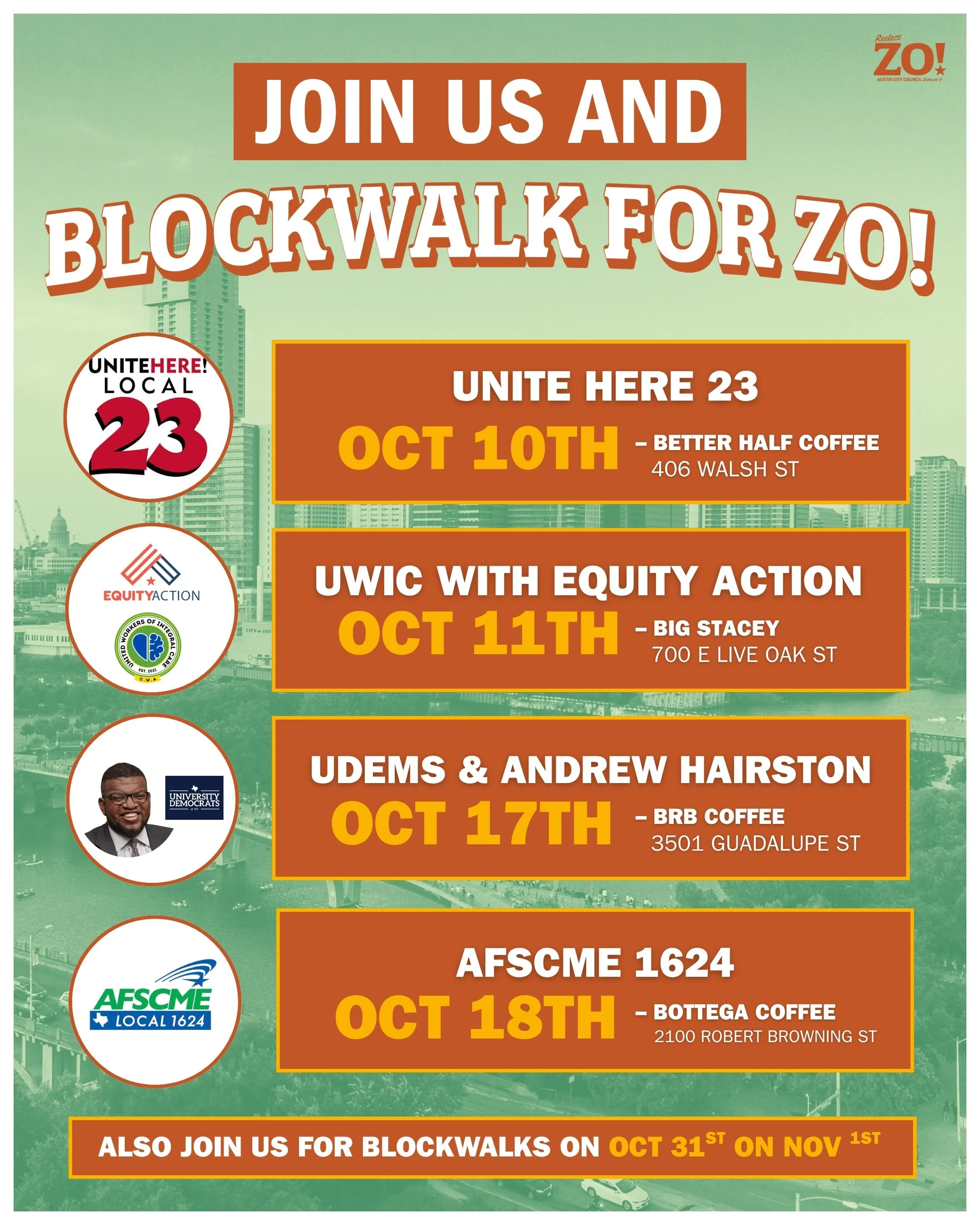 Knock Doors with UDems and Andrew Hairston