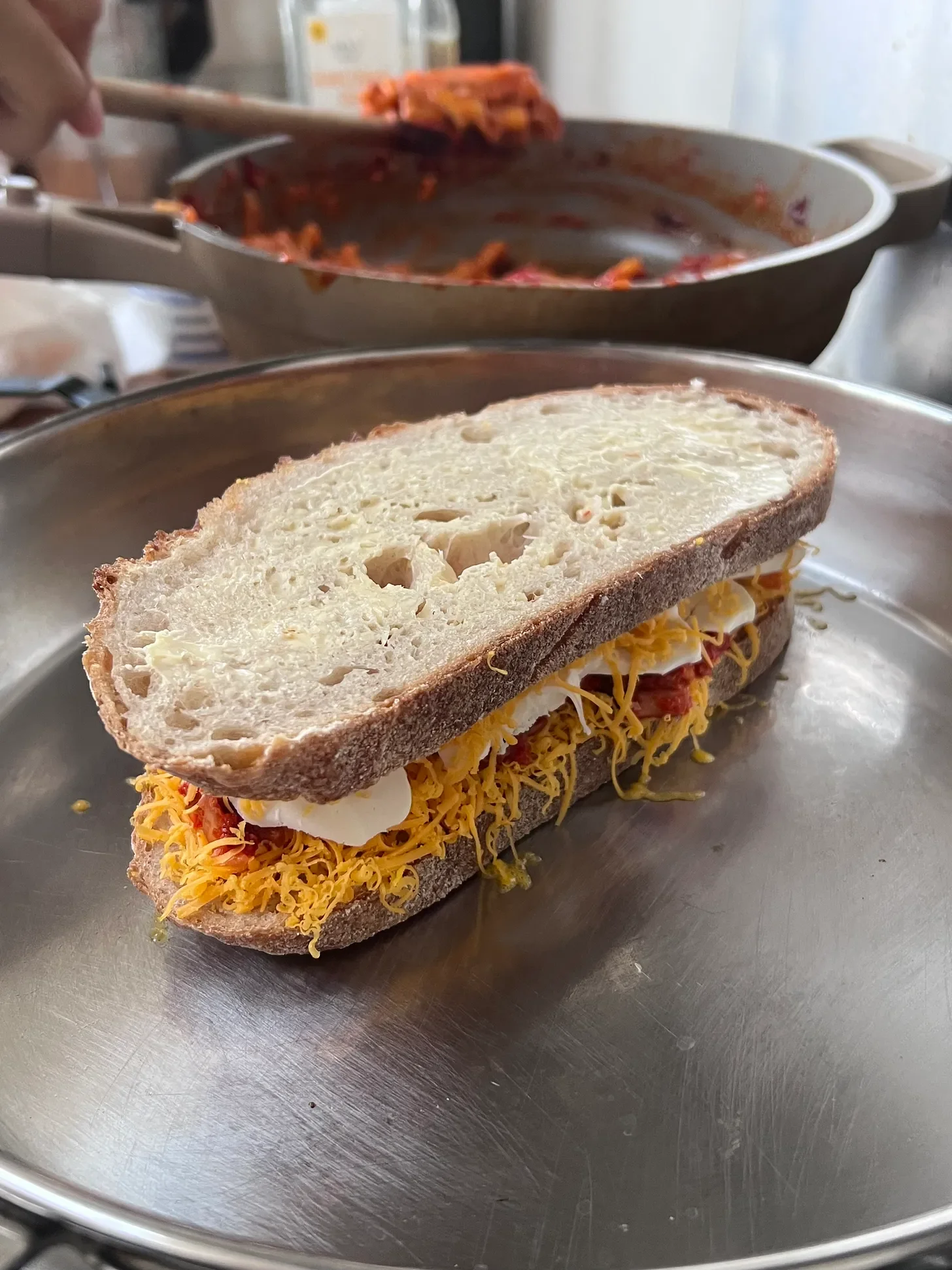 Things You’d Never See in Korea: Kimchi Grilled Cheese Sandwich