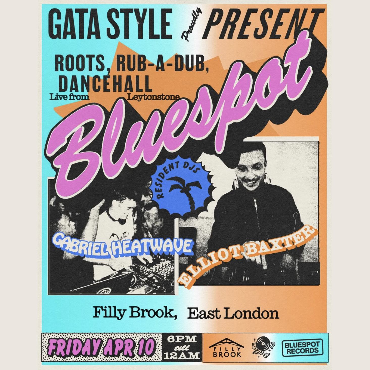 Bluespot with Elliot Baxter, Gabriel Heatwave + Clive Redley (Djs)