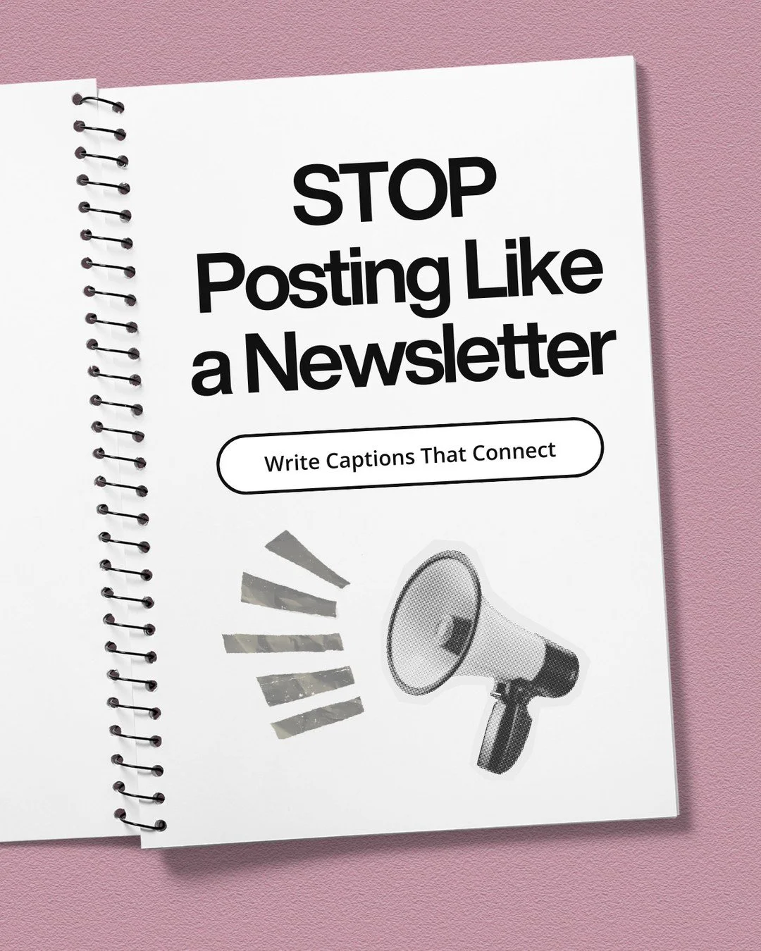 If your captions sound a bit like a newsletter&hellip; you&rsquo;re not doing anything wrong.⁠
⁠
You&rsquo;re just writing for the wrong space.⁠
⁠
Newsletters are great for updates.⁠
Instagram is where people come to feel understood, learn something 