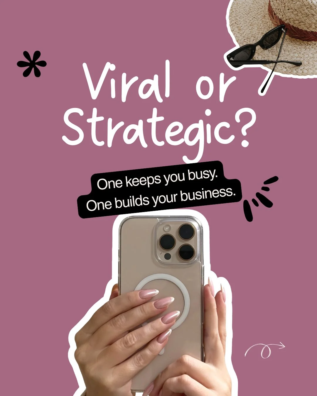 Be honest. Are you posting because it&rsquo;s Tuesday&hellip; or because it actually supports your business?⁠
⁠
There&rsquo;s a huge difference between staying active and being intentional.⁠
⁠
Posting randomly feels productive. You filmed something. 