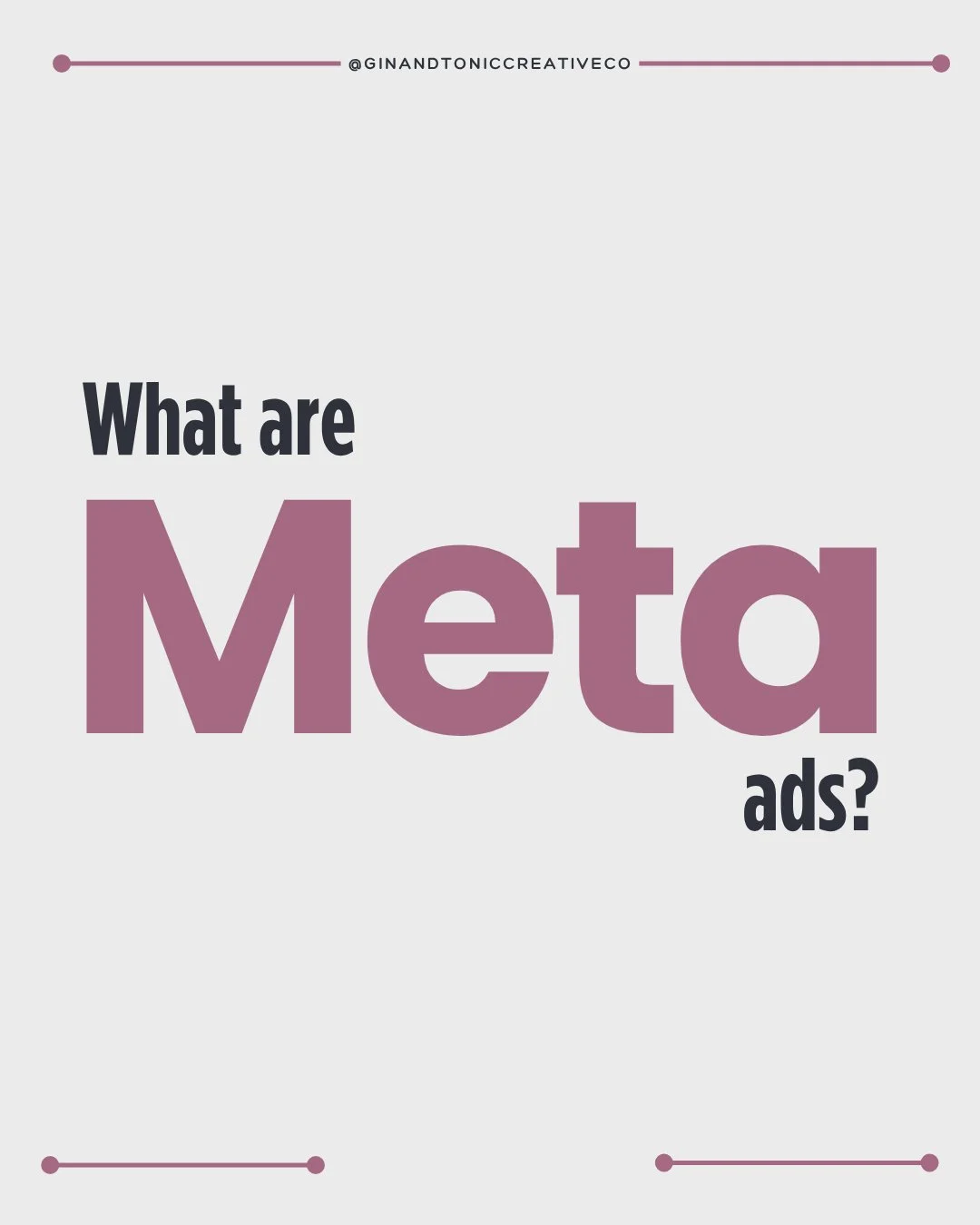 A lot of people hear &ldquo;Meta Ads&rdquo; and immediately think it sounds complicated&hellip; but the concept is actually pretty simple.⁠
⁠
Meta Ads are just paid ads that run on Facebook and Instagram to help your business get in front of more of 