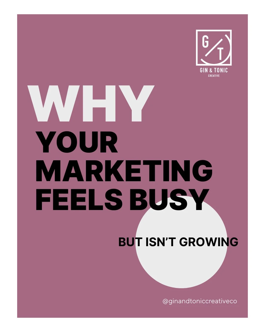 If your marketing feels busy but your business is not growing, this is usually the reason.⁠
⁠
You&rsquo;re doing a lot, but not everything is working together. Posting daily. Trying trends. Running ads. Boosting posts. Creating random graphics. Stayi