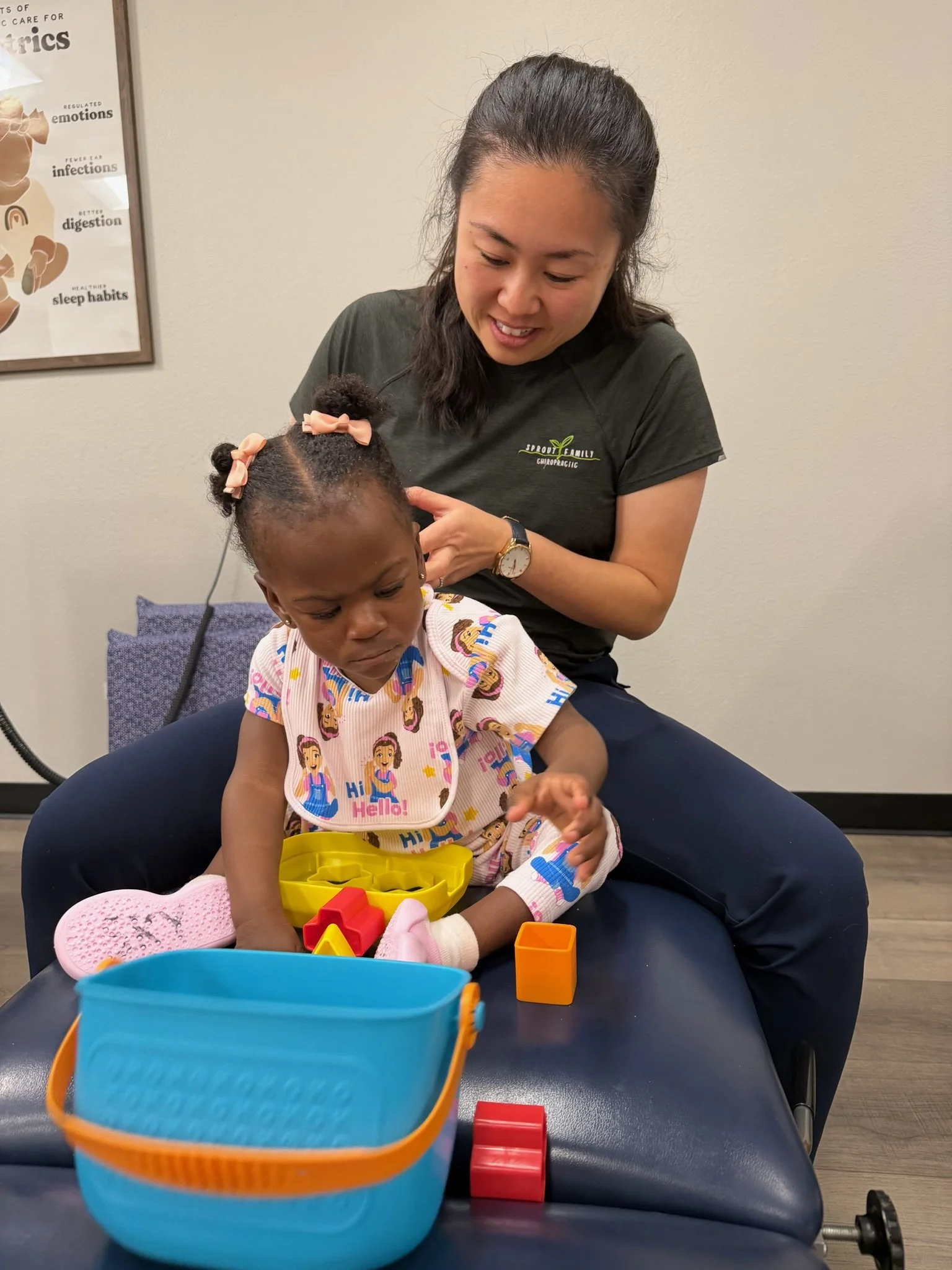 San Diego pediatric chiropractor adjustment