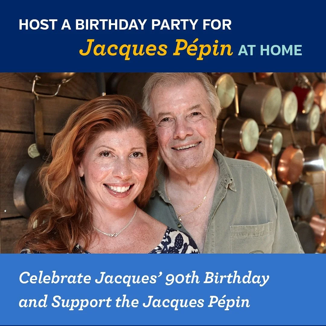In honor of the incomparable Jacques Pépin’s 90th birthday, I’m inviting you to host a heartfelt home-cooked celebration to support the @jacquespepinfoundation. Prepare one of his beloved dishes, invite a few close friends, an