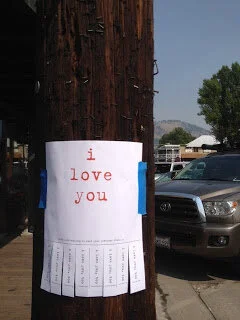 My love: Jackson Hole, WY display of affection