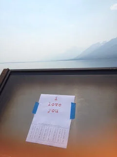 My love for you at Jackson Lake, WY