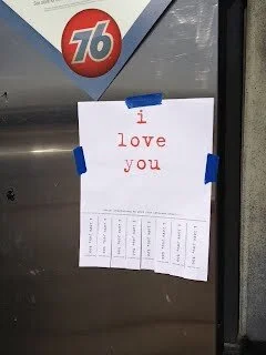 Blast of love on I-5