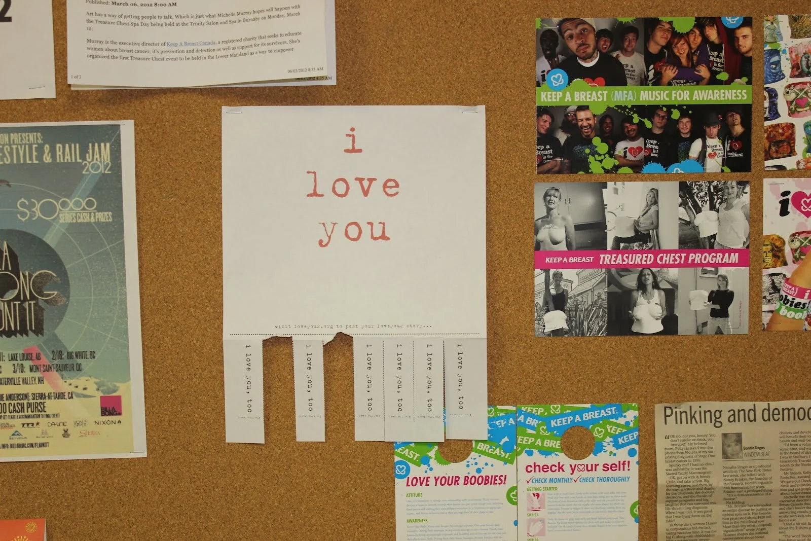 Keep A Breast Canada office in Vancouver feelin the love!