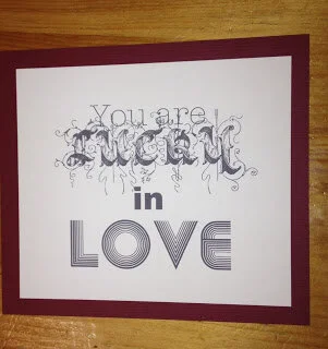 You are Lucky in Love