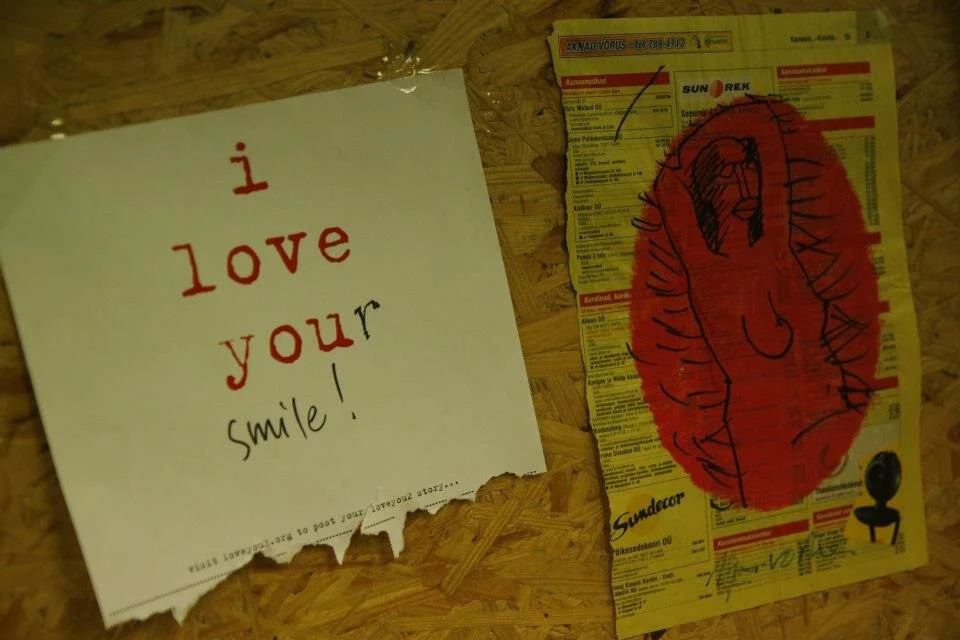 My love at the PaperGirl Estonia exhibit