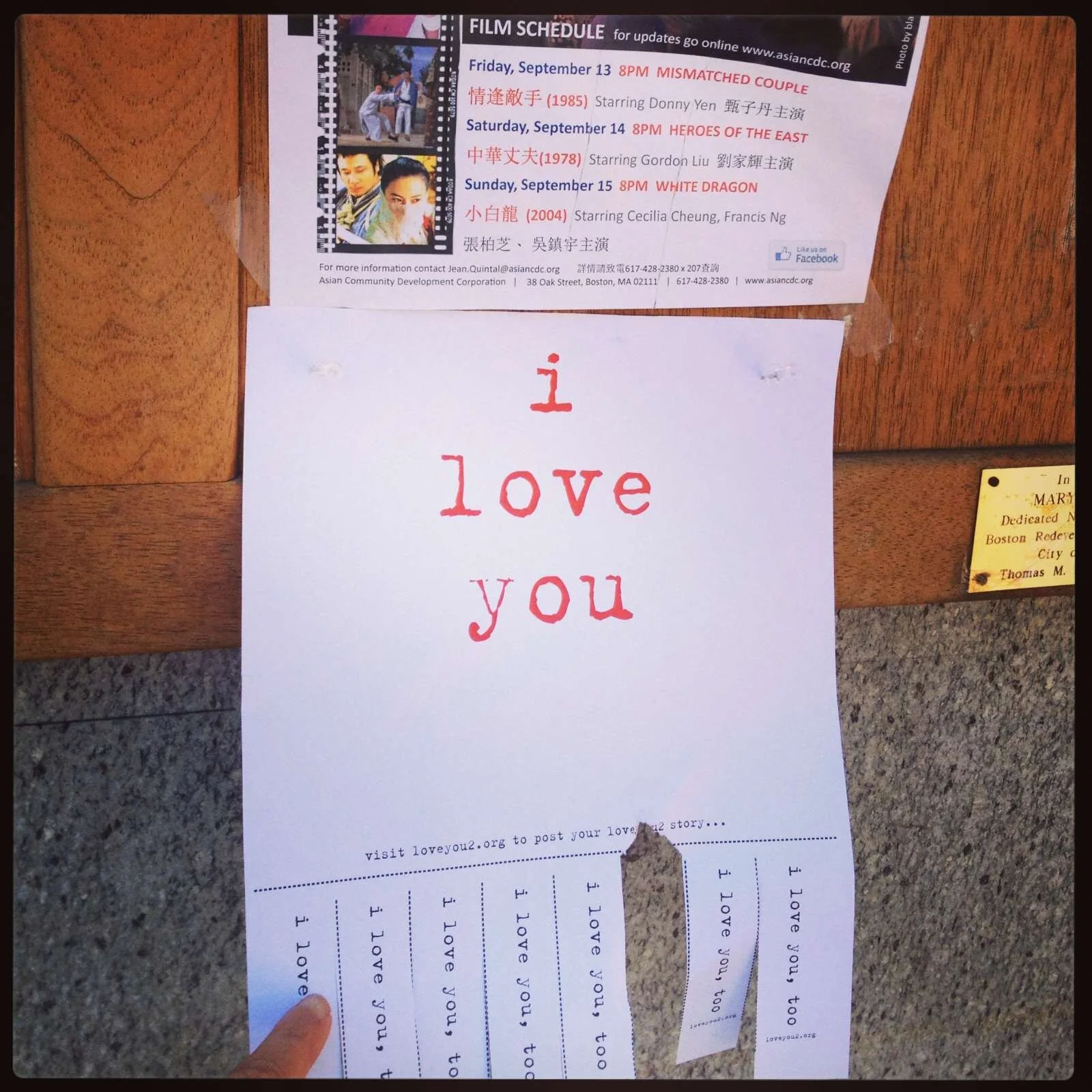 love is up in boston's chinatown