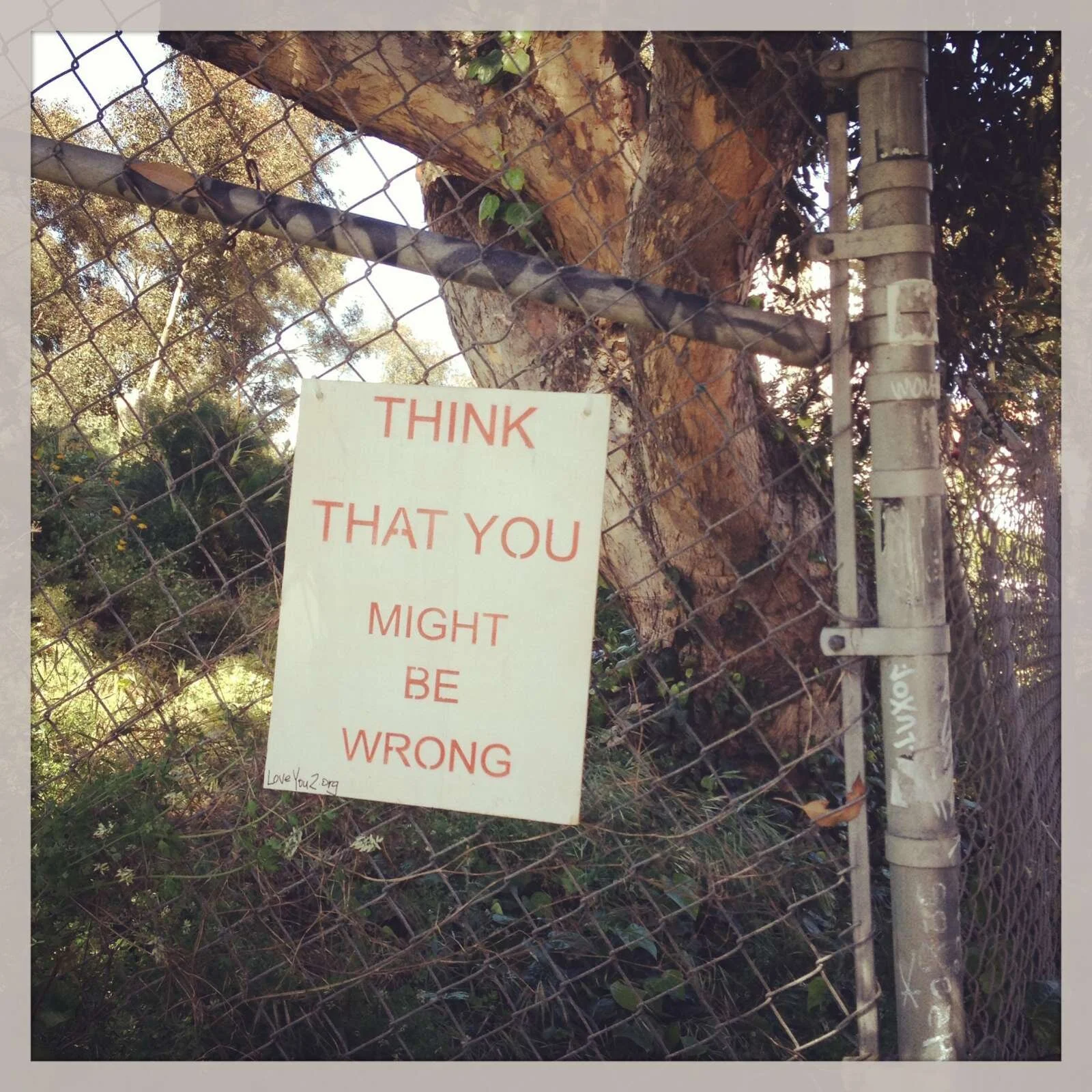 the story behind the heART: Think that you might be wrong.