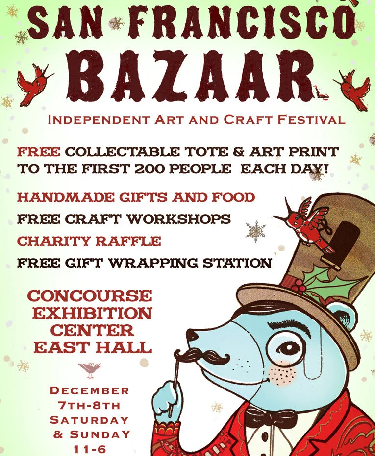 I'd love to see your face! Writing love notes at SF Bazaar this weekend, booth #174