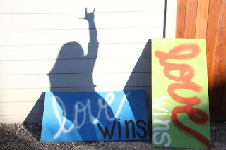 the story behind the heART: Love Wins