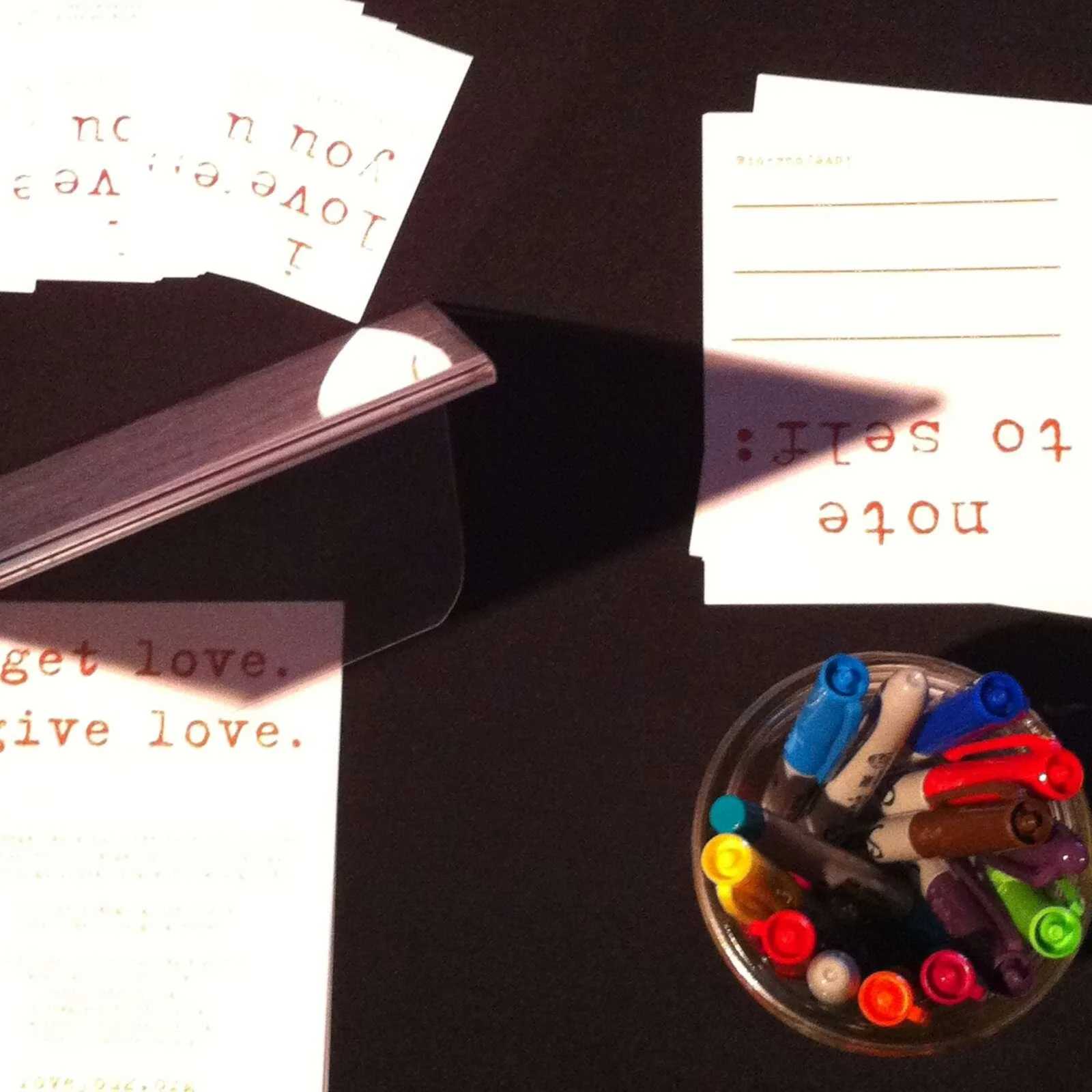 this is how i love you: mad love note writing session tonight