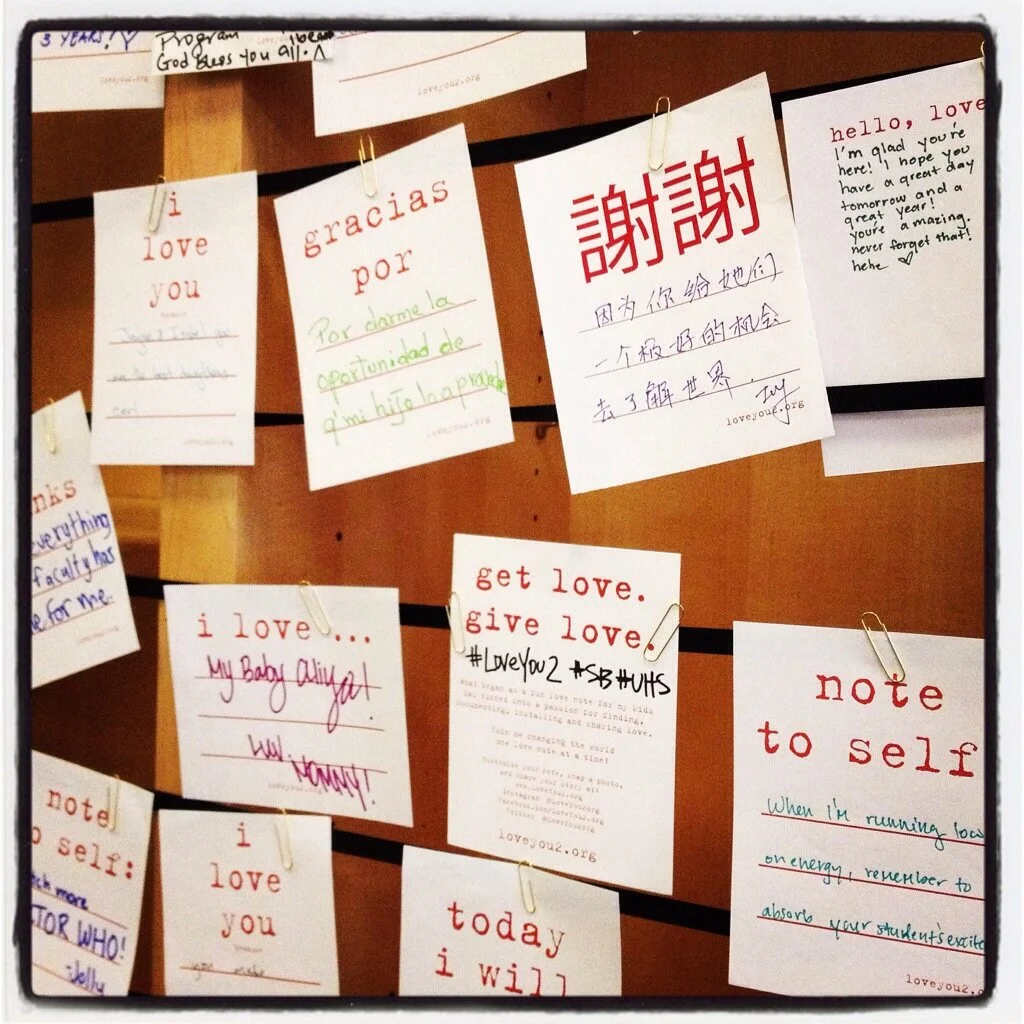 Summerbridge Live Love Note Writing