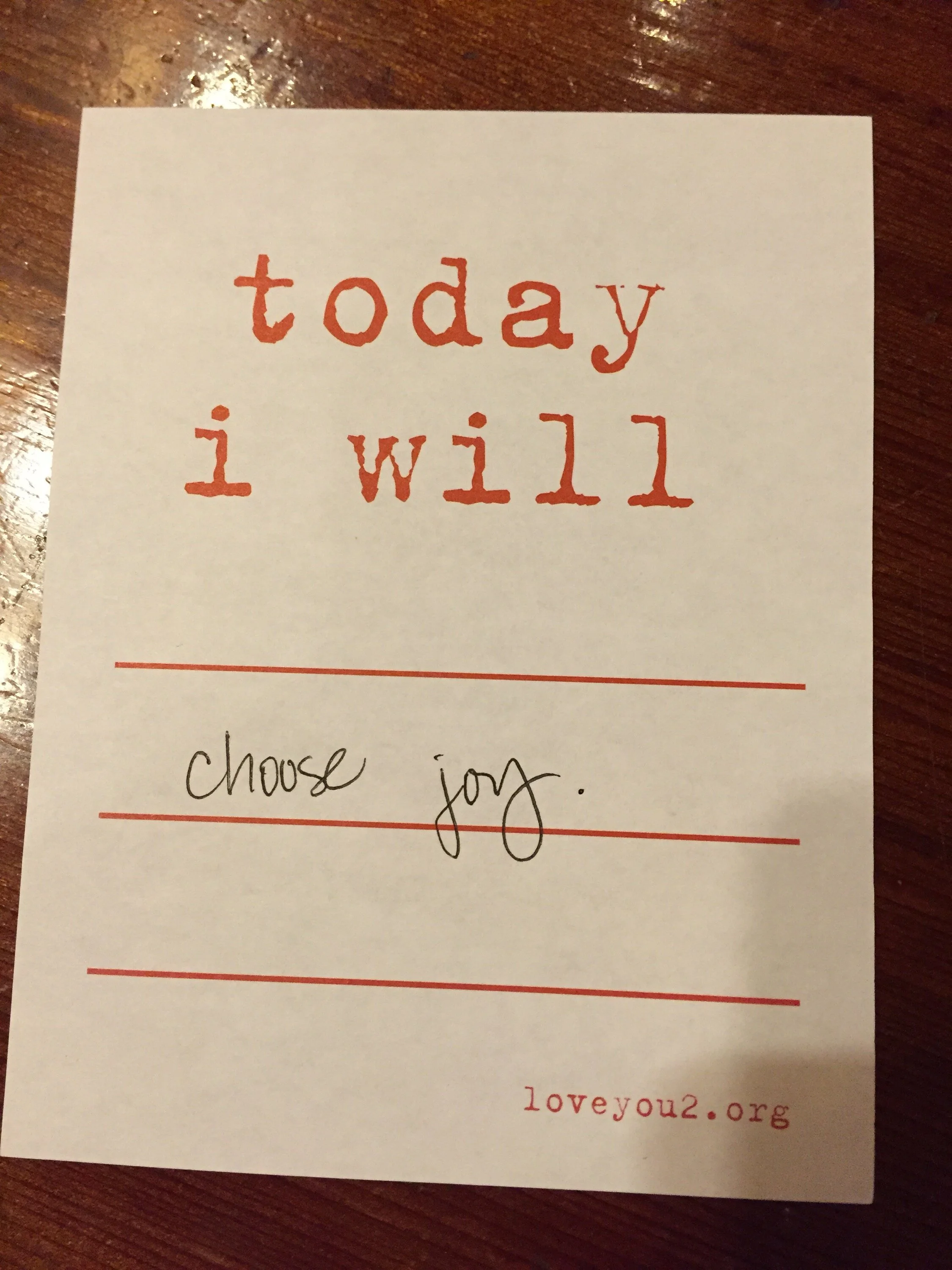 choose joy