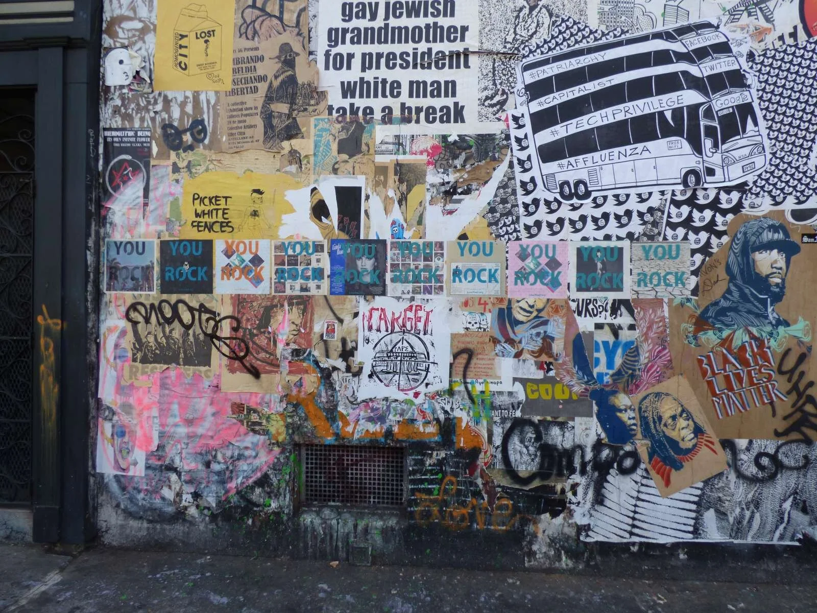 I am a street artist. (My first wheatpastes.)