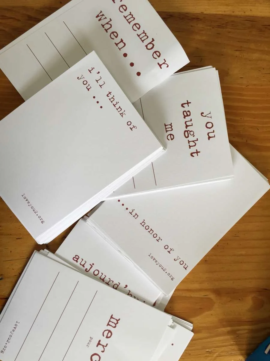 AIDS LifeCycle memorial tent love notes