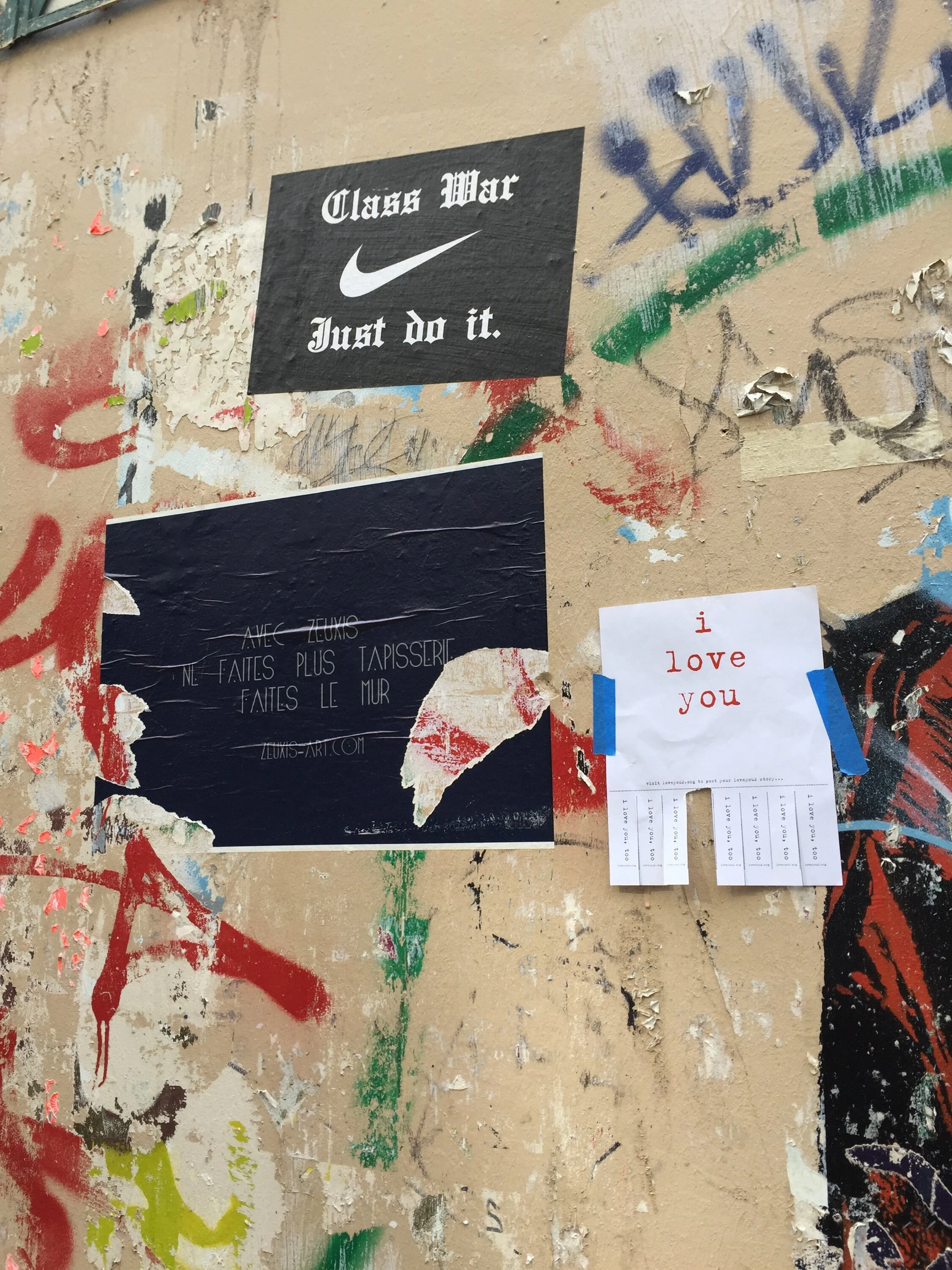 The love is up. St. Germain des Pres, Paris.&nbsp;