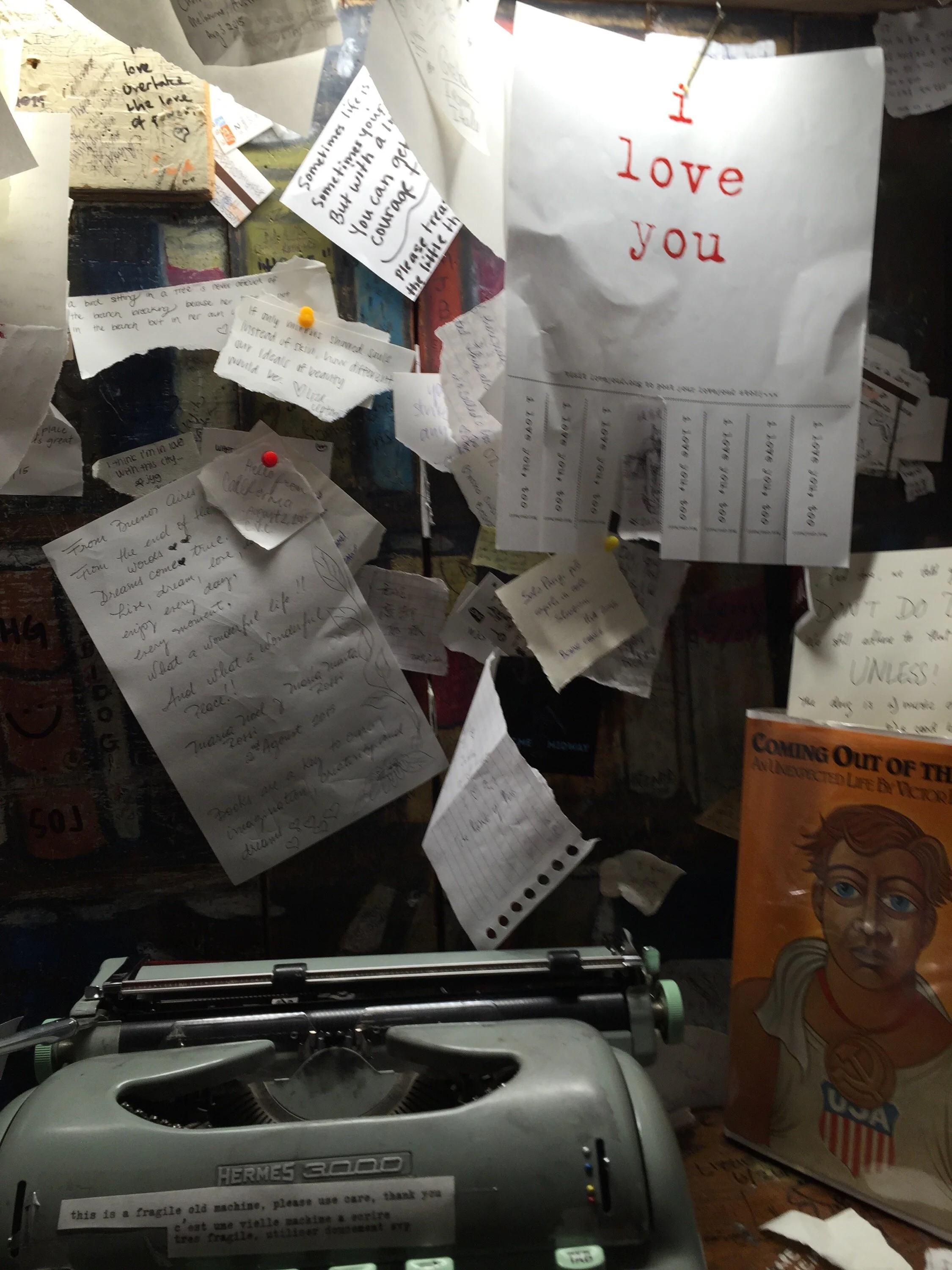 My love for you at Shakespeare &amp; Co, Paris.&nbsp;