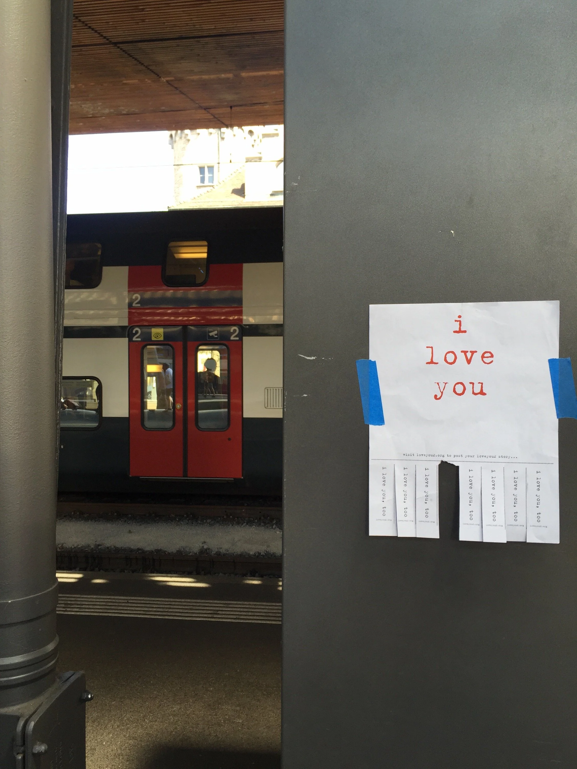 Love at Zurich Hauptbahnhof