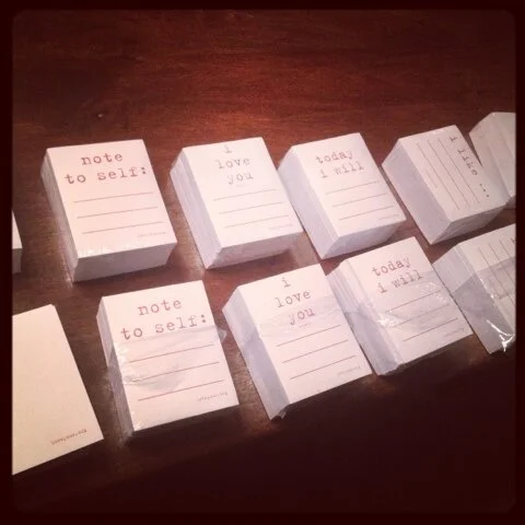 14,000 love notes on the table