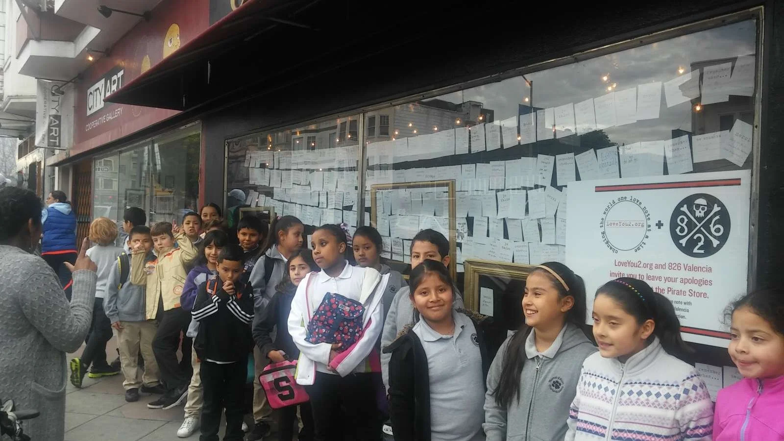 Apologies &amp; Prayers: window display at 826 Valencia