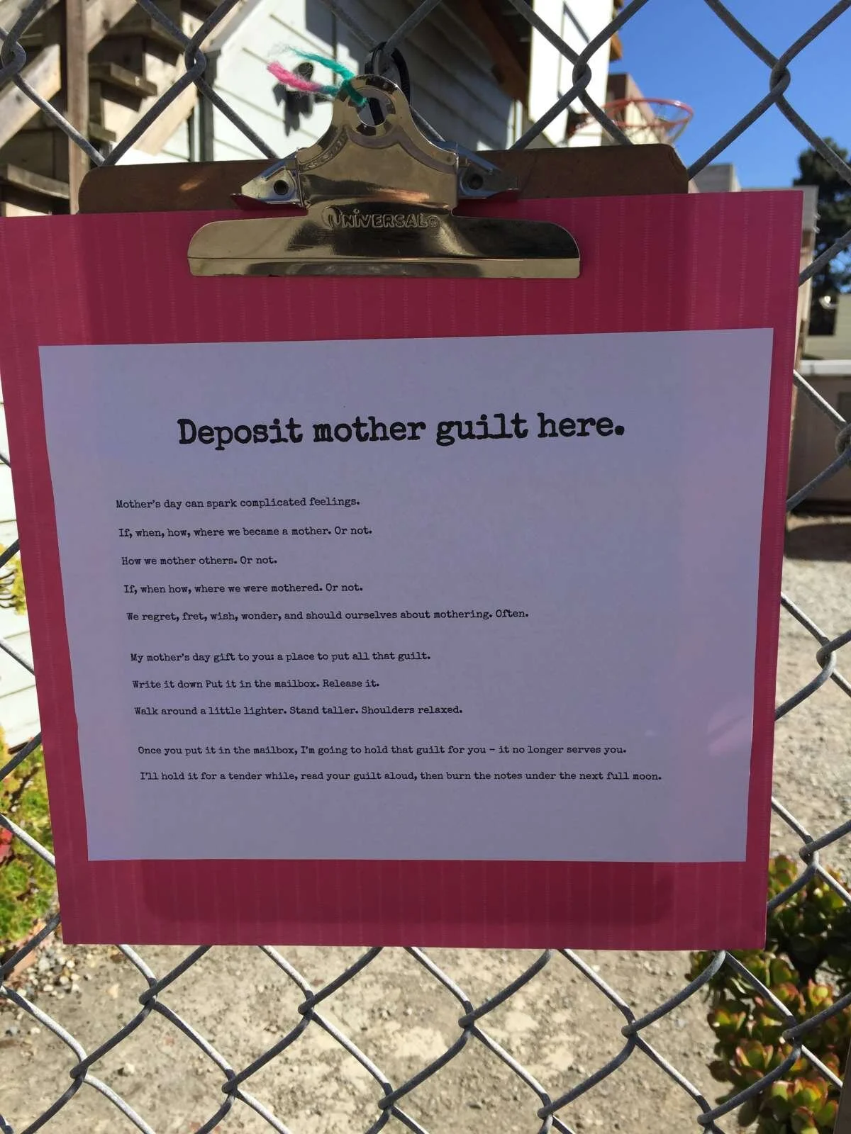 Deposit Mother Guilt.