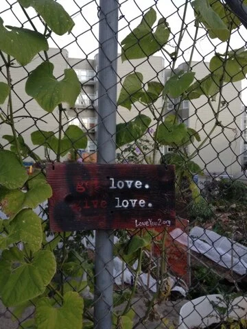 get love. give love. @ eddy &amp; gough