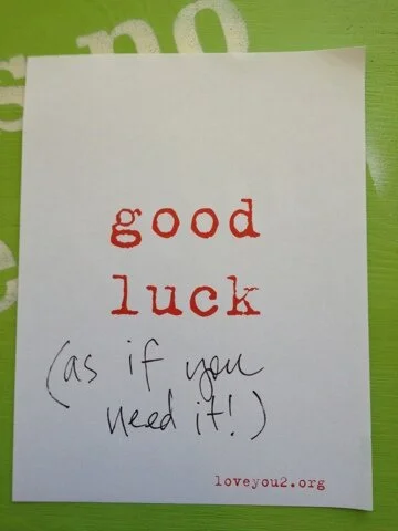 the story behind: good luck