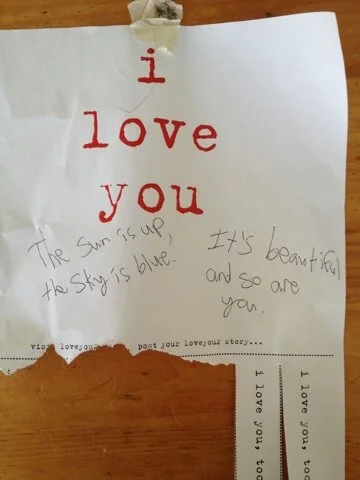 The sun is up, the sky is blue