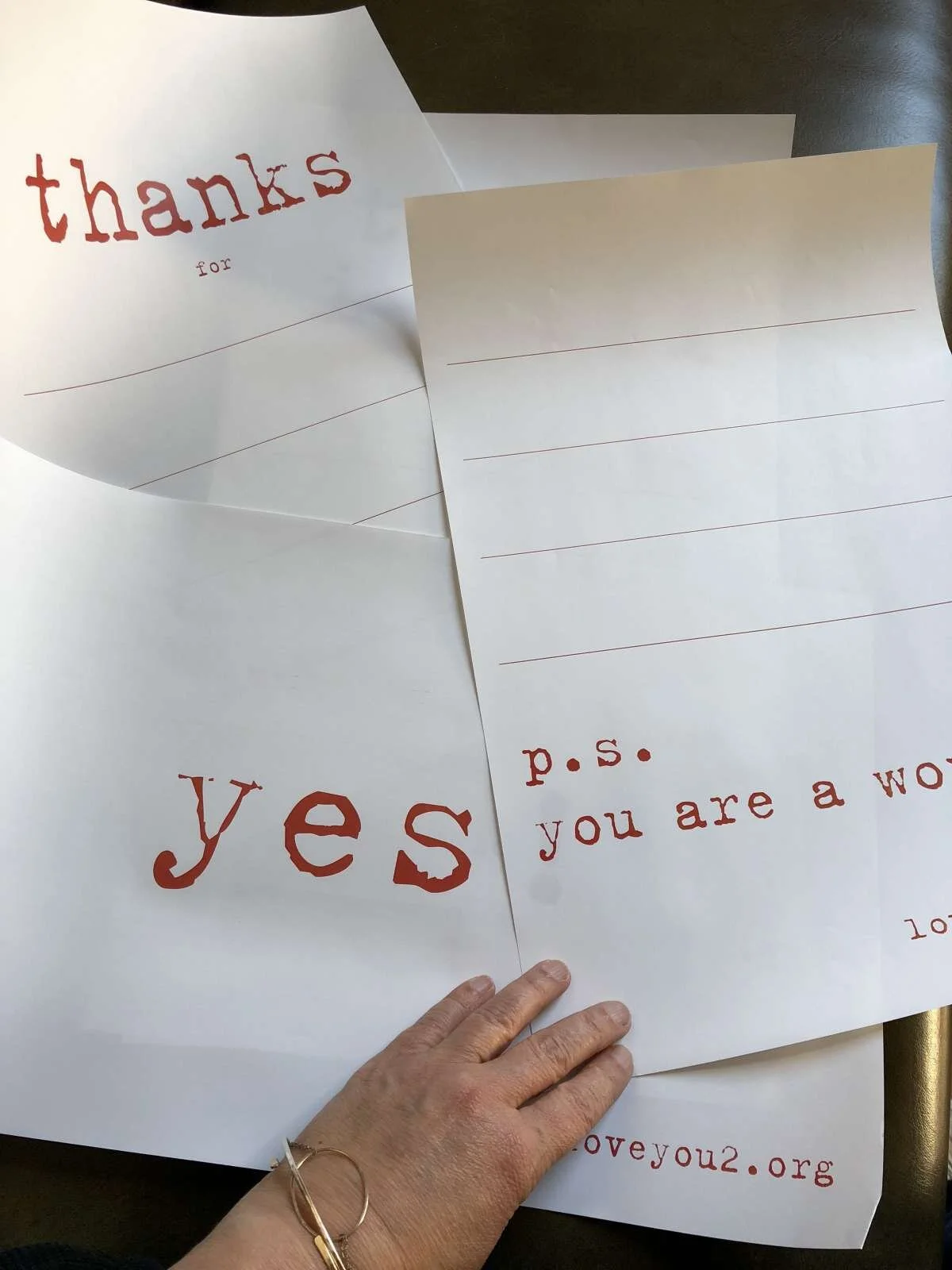 Giant Love Note Printables!