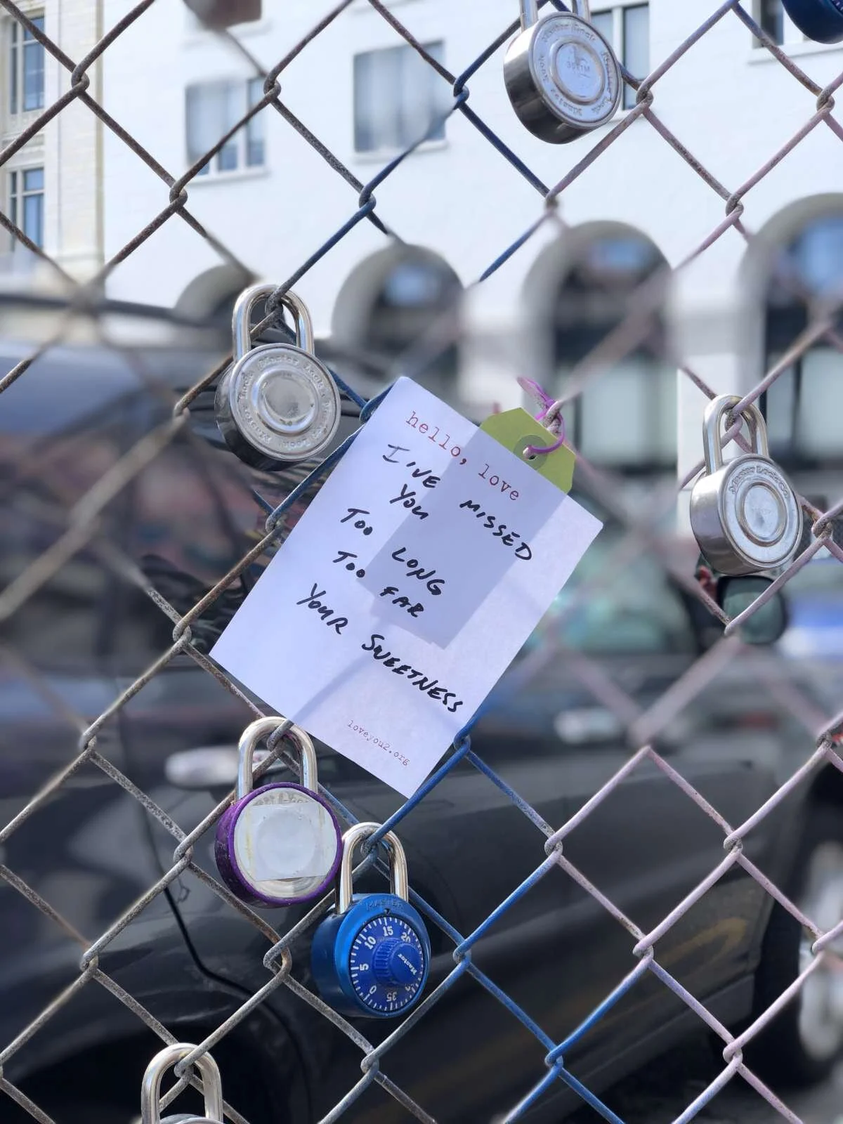 Lock heart collab at Van Ness &amp; Market