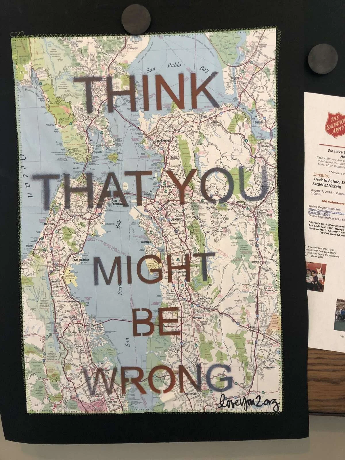 Leaving bread crumbs.