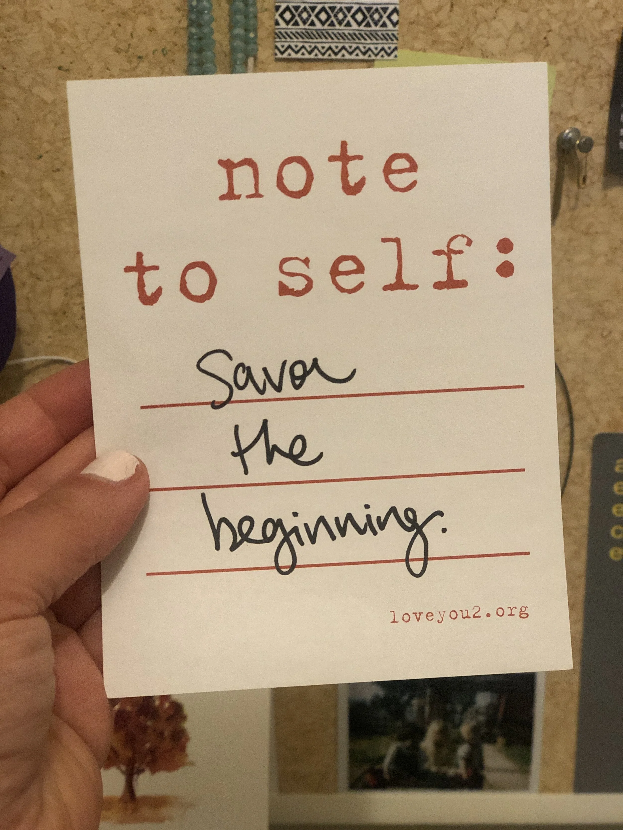 It only happens once.