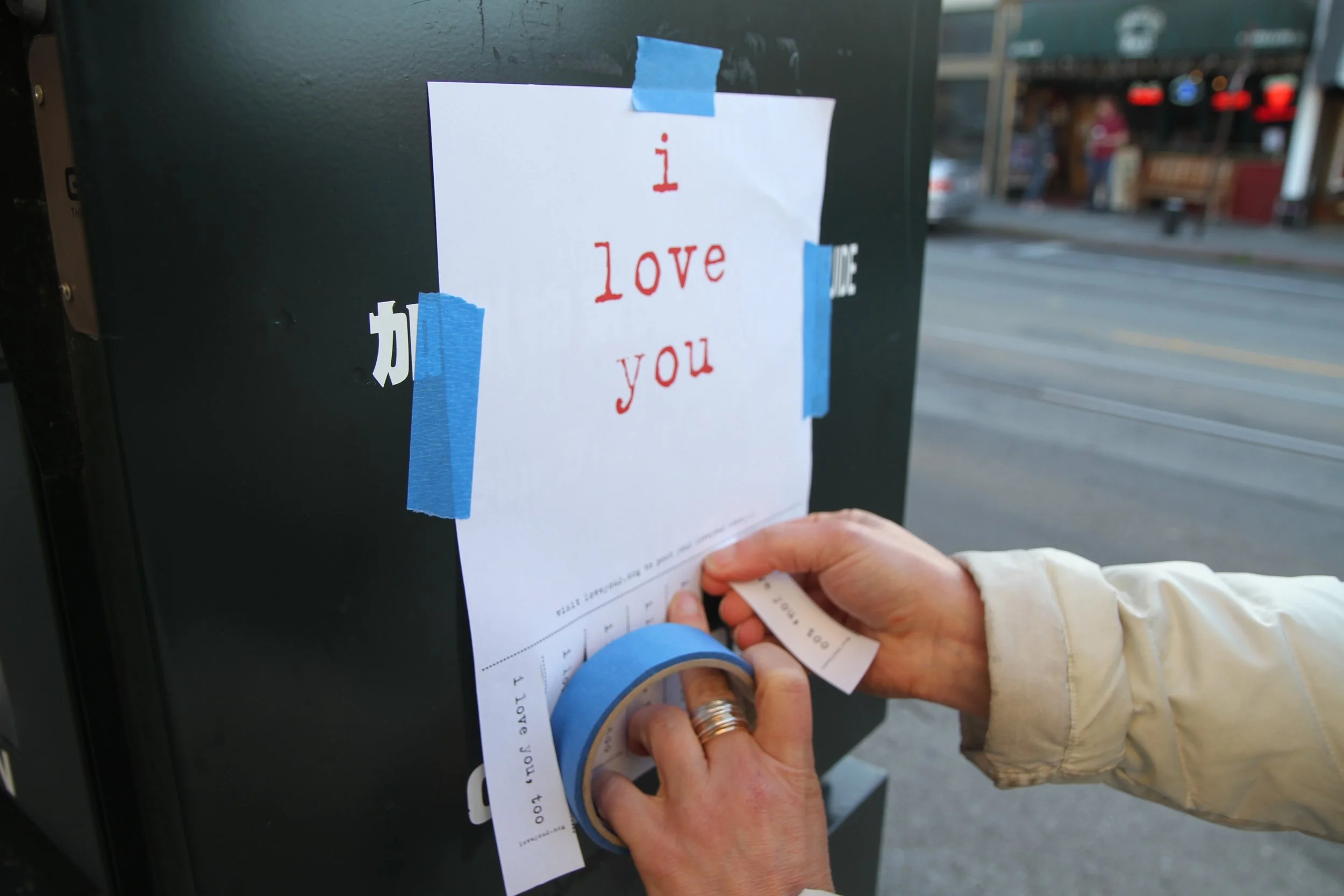 Changing the world one love note at a time has always looks like this.