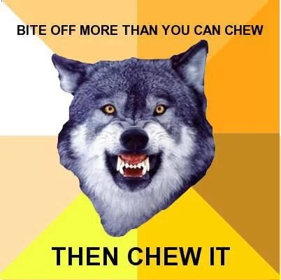 My Motivational Wolf Is a Cow