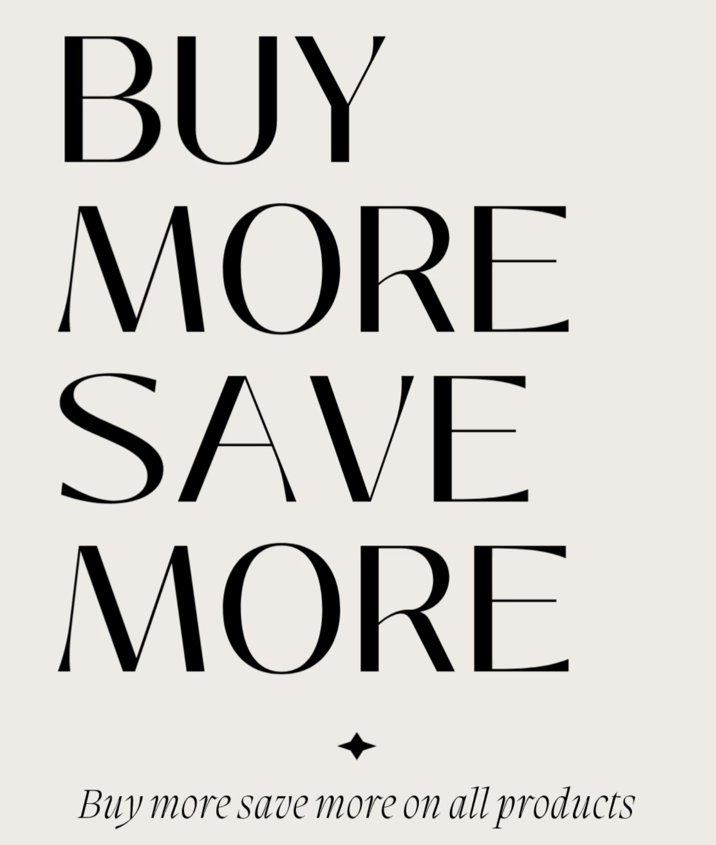 Buy More, Save More on Products