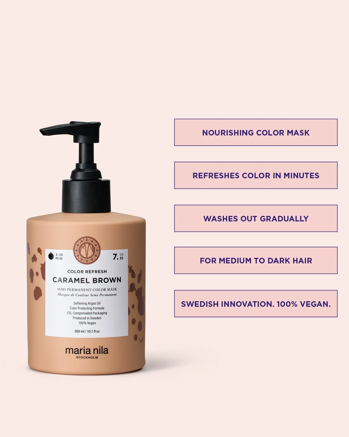 Maria Nila Color Refresh Caramel Brown