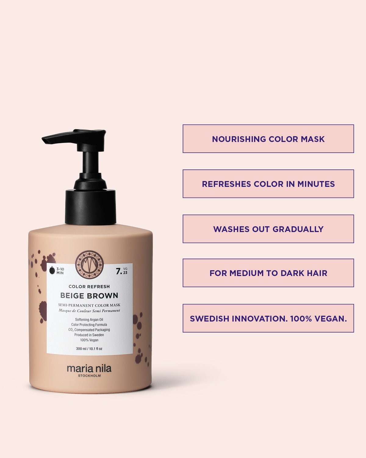 Maria Nila Color Refresh Beige Brown