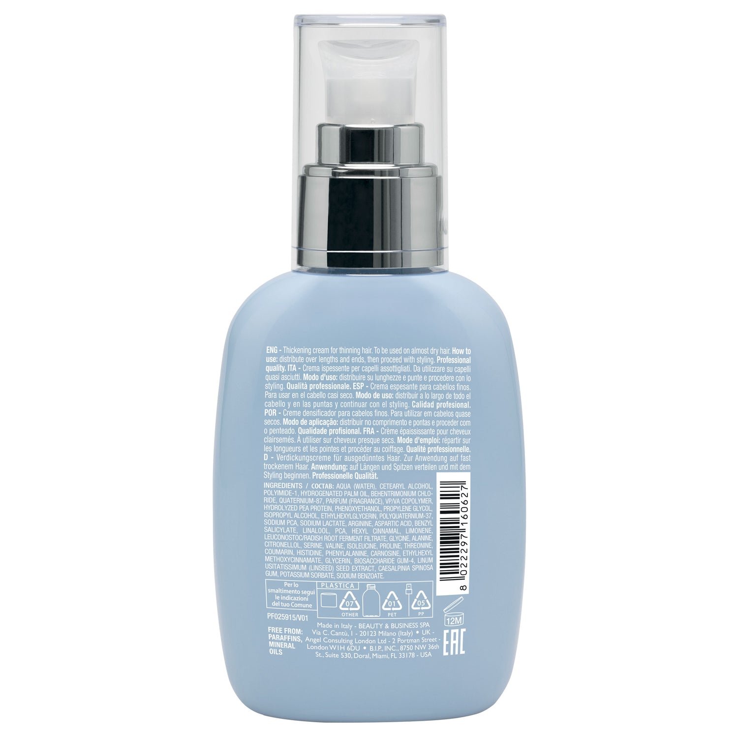 Semi di Lino Thickening Leave-In Cream with Thermal Protection