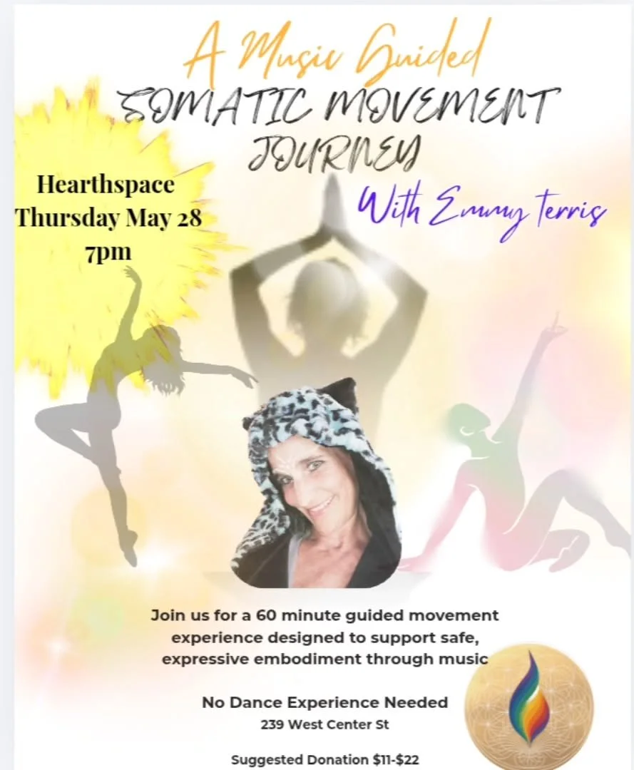 A Music-Guided Somatic Movement Journey

Join us for a  guided movement experience designed to support safe, expressive embodiment through music.

This session weaves together gentle movement, rhythm, and rest&mdash;building gradually from grounding 